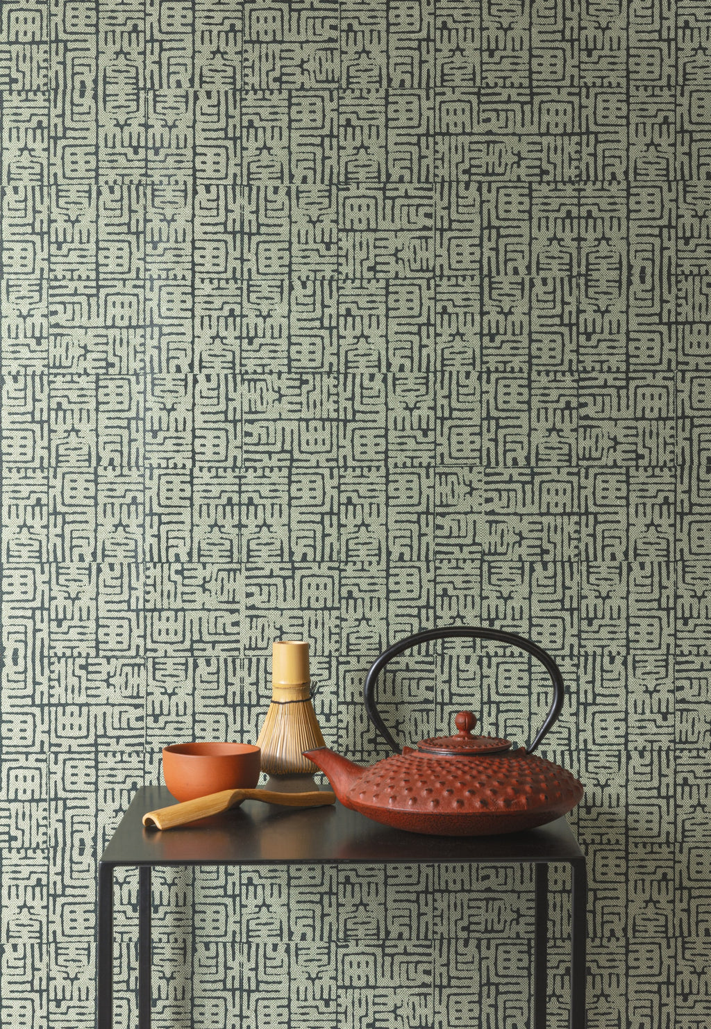 Masureel behang Hoshi Lime in interieur