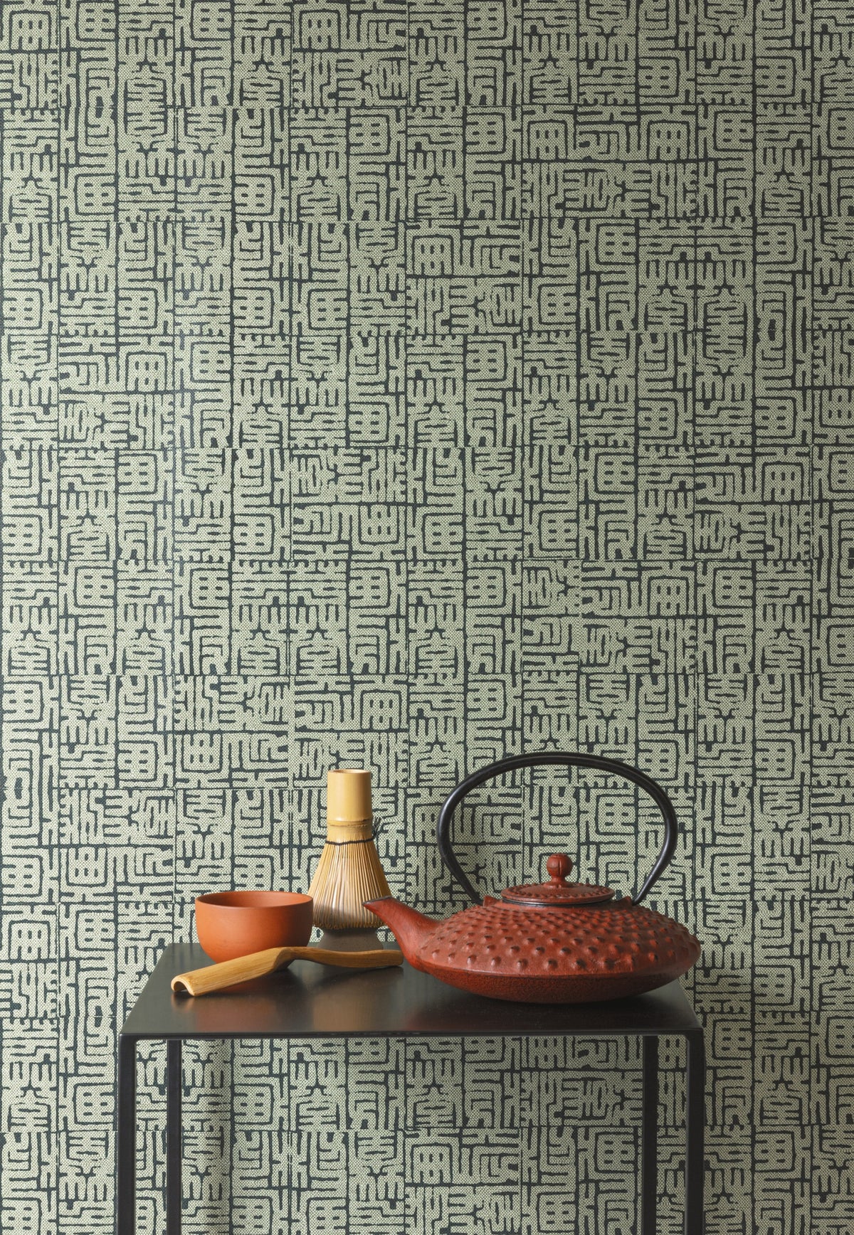 Masureel behang Hoshi Lime in interieur
