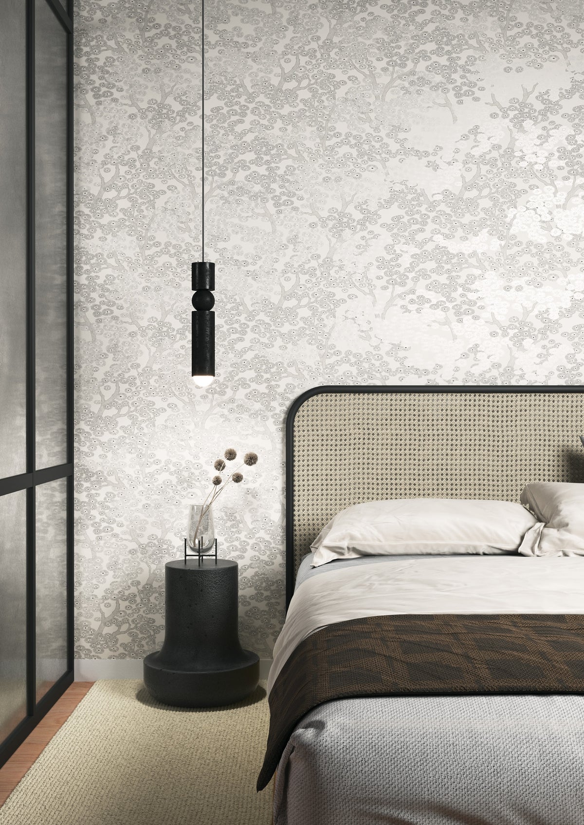 Masureel behang Yuka Moonbeam in interieur