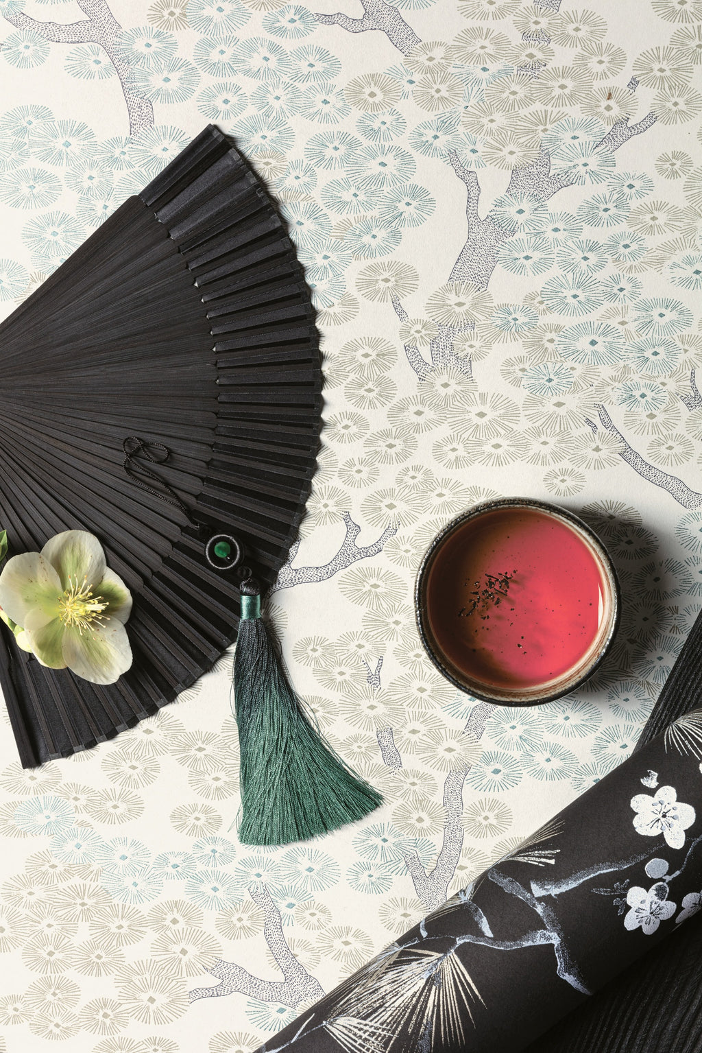 Masureel behang Yuka Dew in interieur