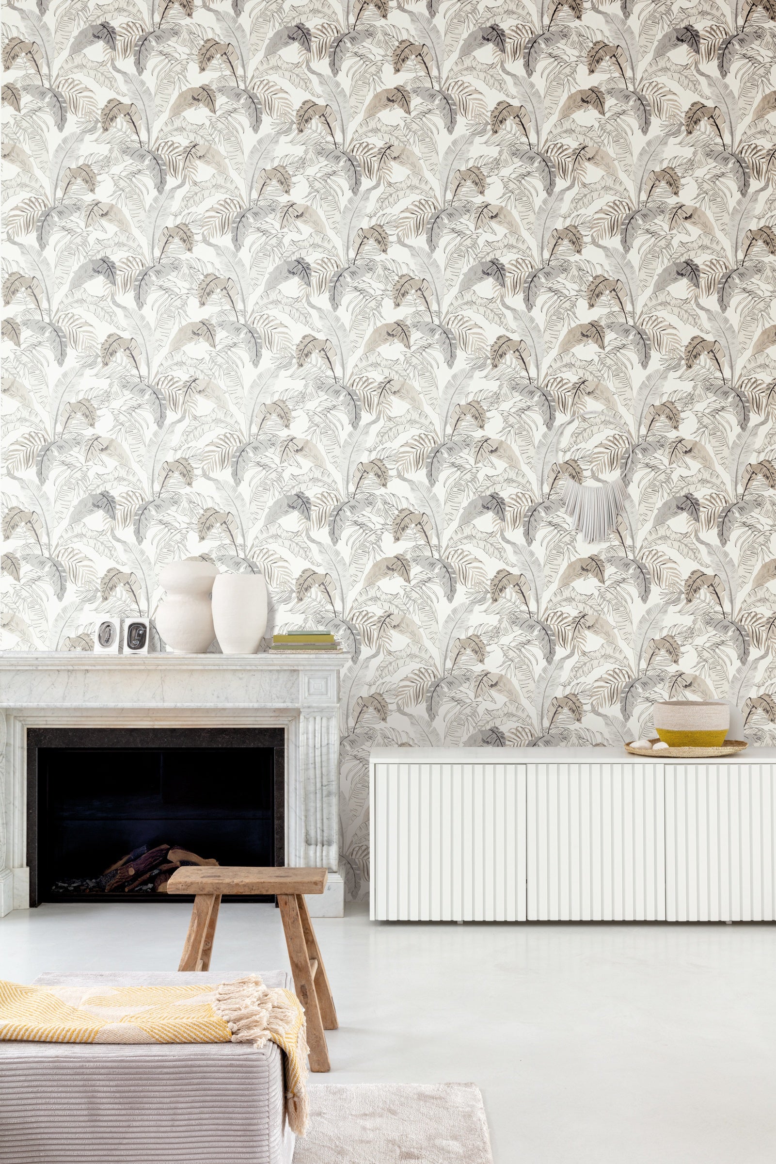 Masureel behang Botanic Midnight in interieur