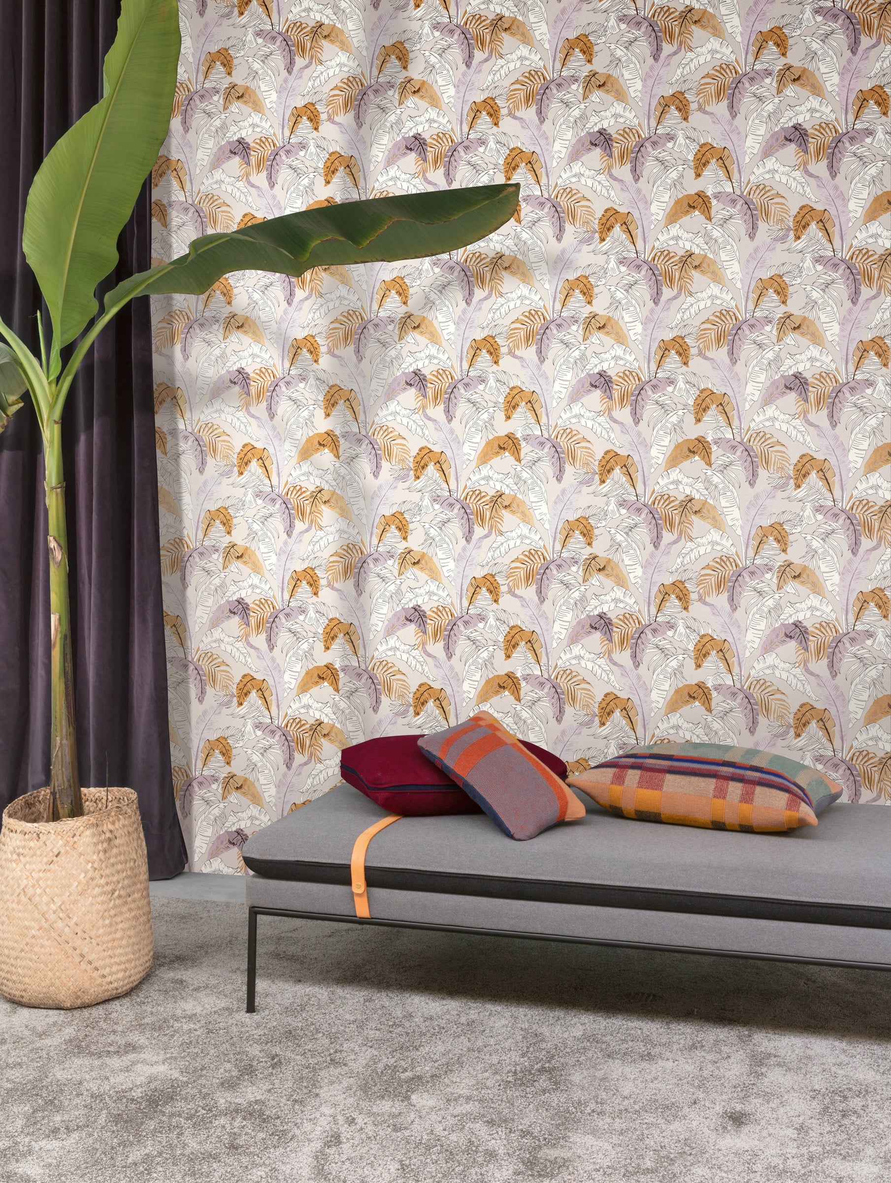 Masureel behang Botanic Ginger in interieur