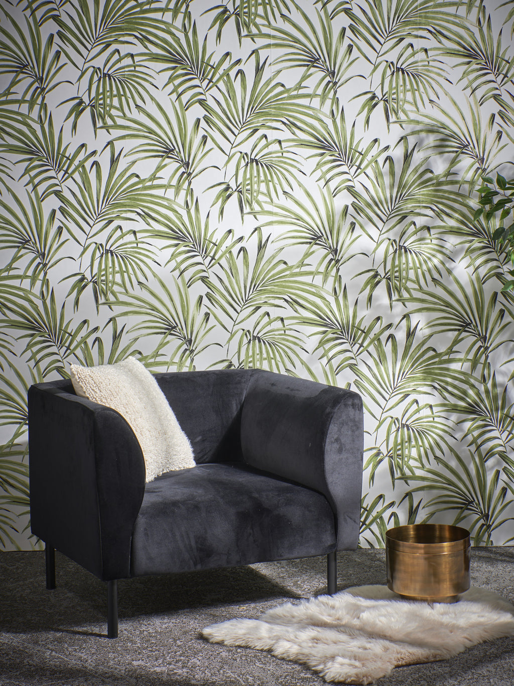 Masureel behang Palm Greenery in interieur