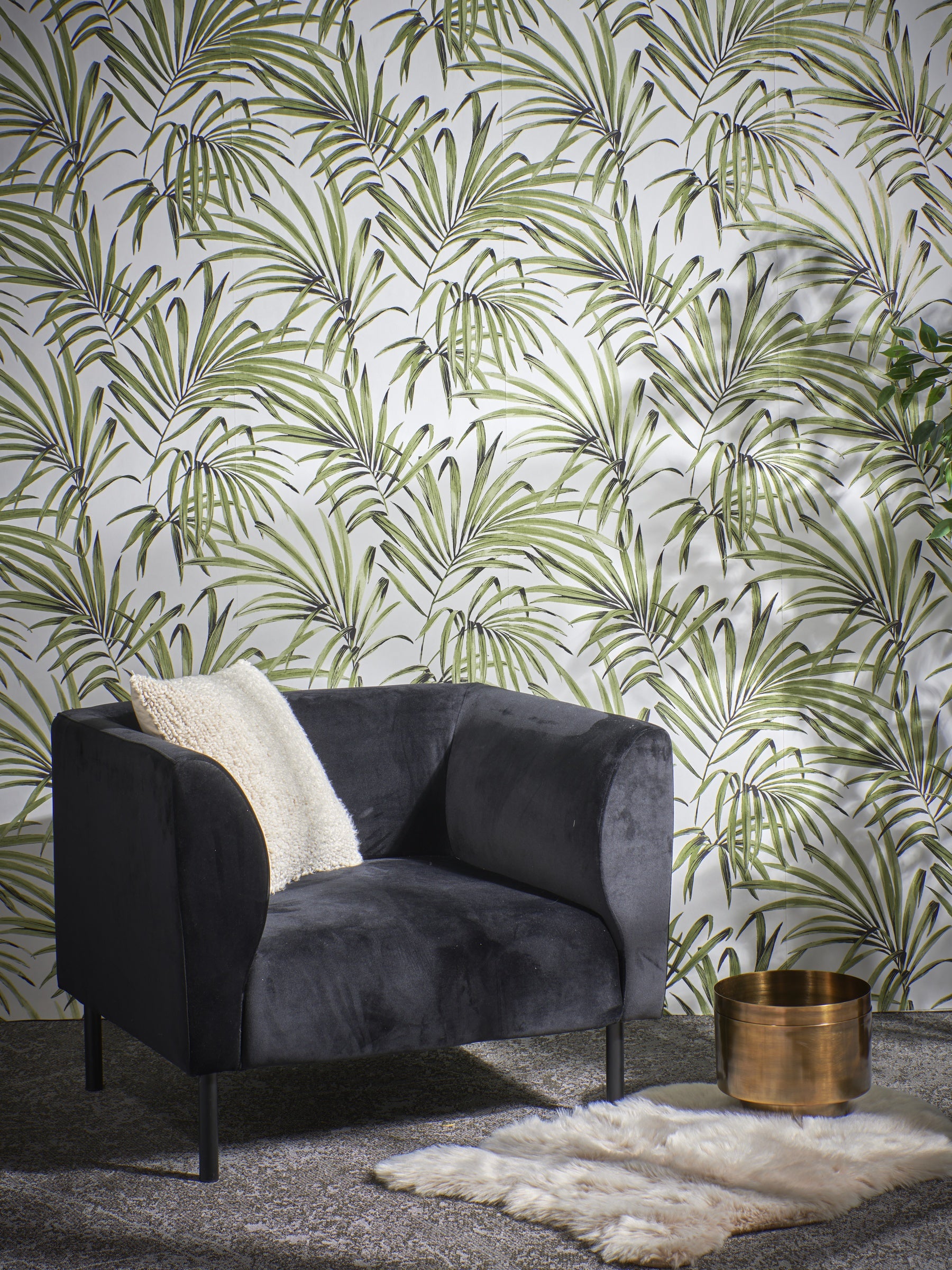 Masureel behang Palm Greenery in interieur