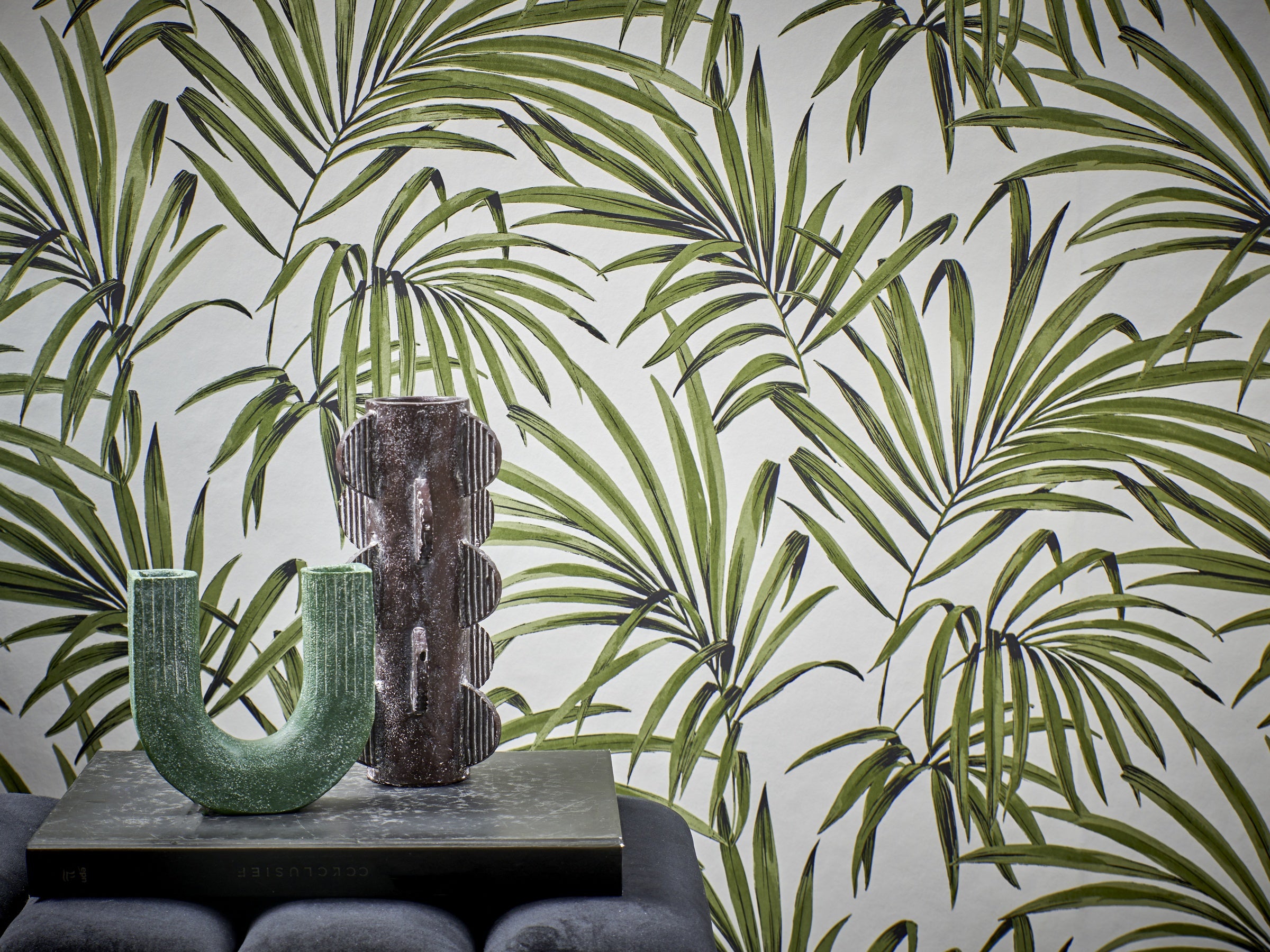 Masureel behang Palm Greenery in interieur