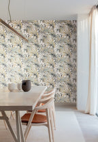Masureel behang Palm Teal in interieur