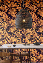 Masureel behang Palm Sunrise in interieur