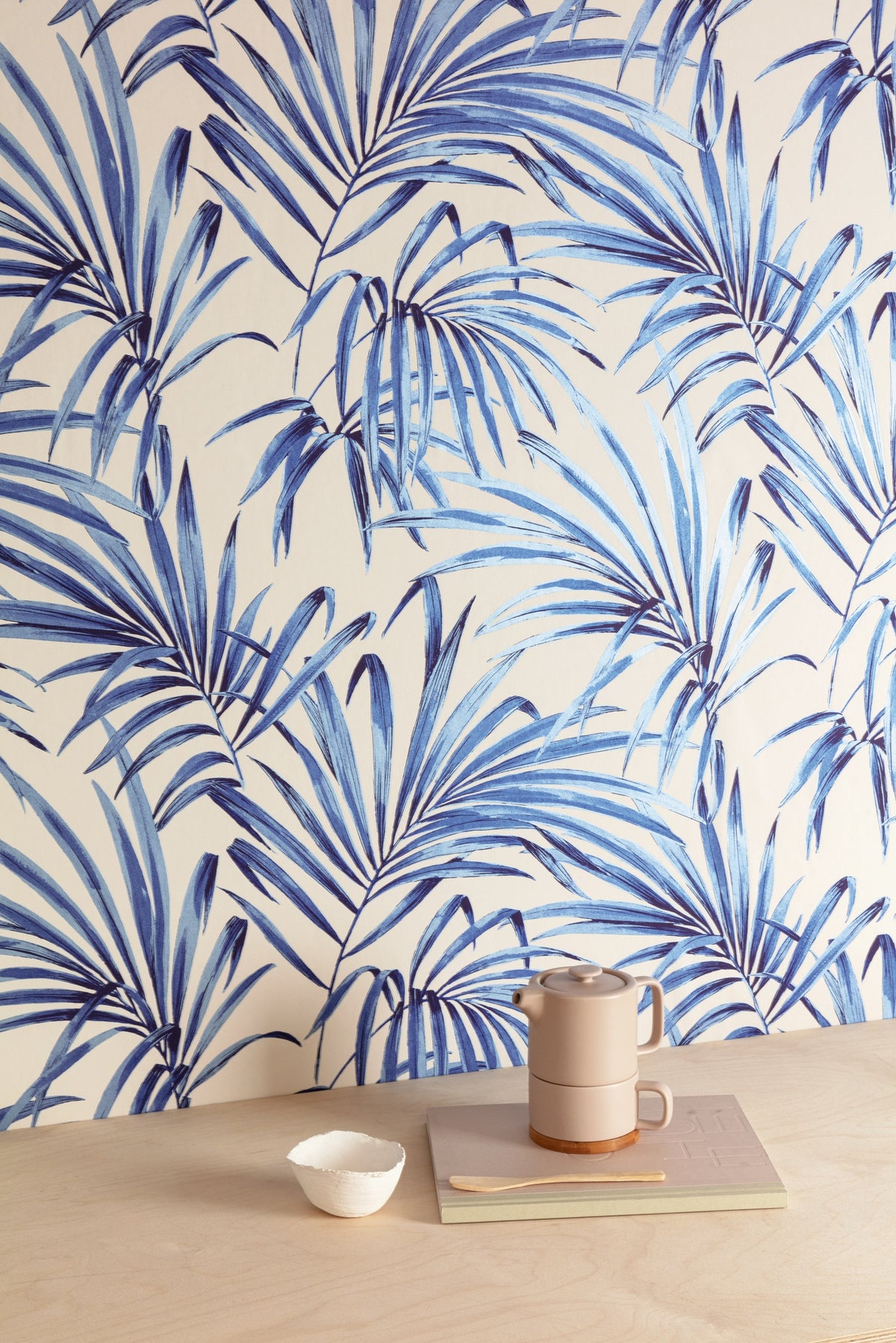 Masureel behang Palm Ginger in interieur