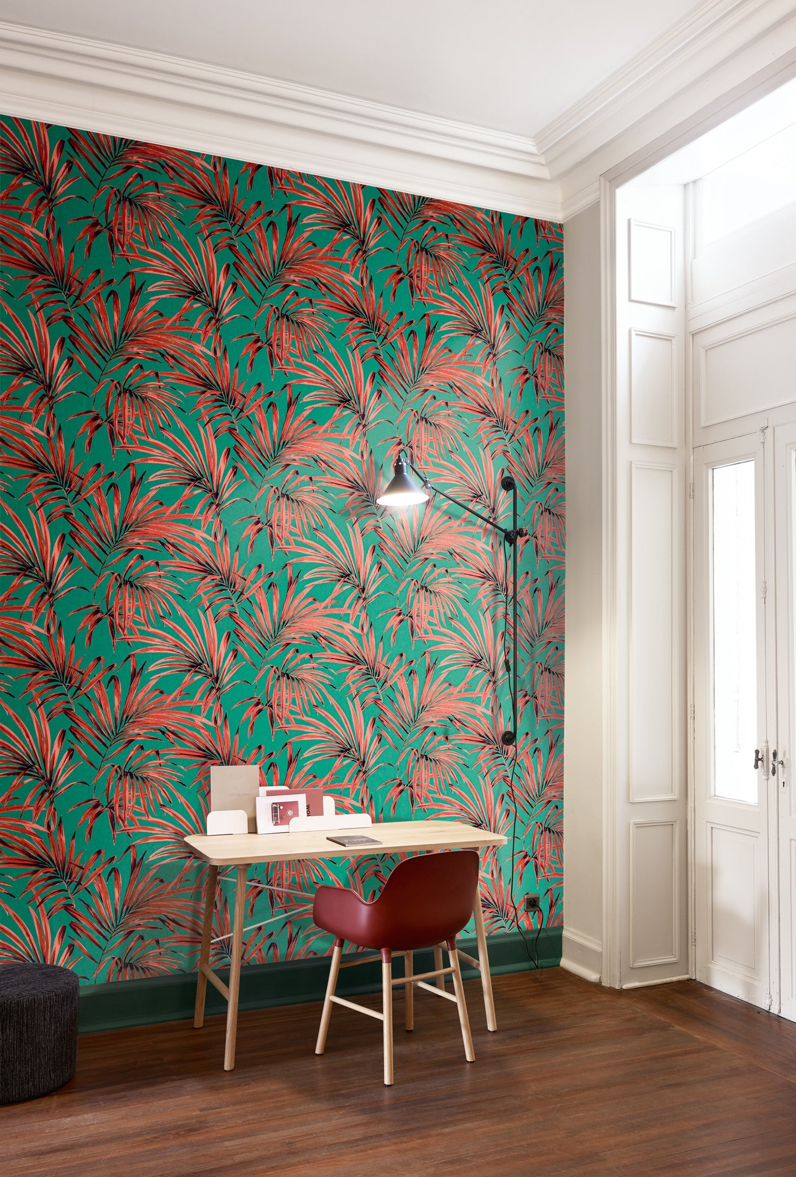 Masureel behang Palm Tropical in interieur