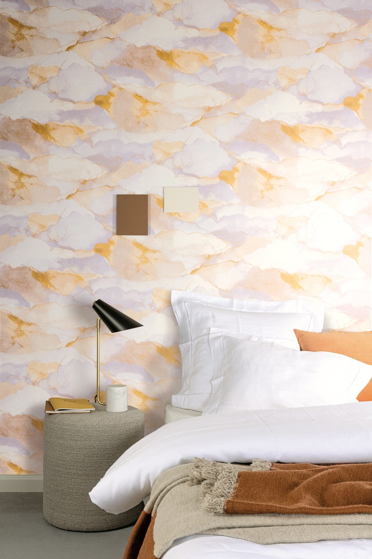 Masureel behang Cloud Pastel in interieur