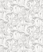 Masureel behang Lotus Black