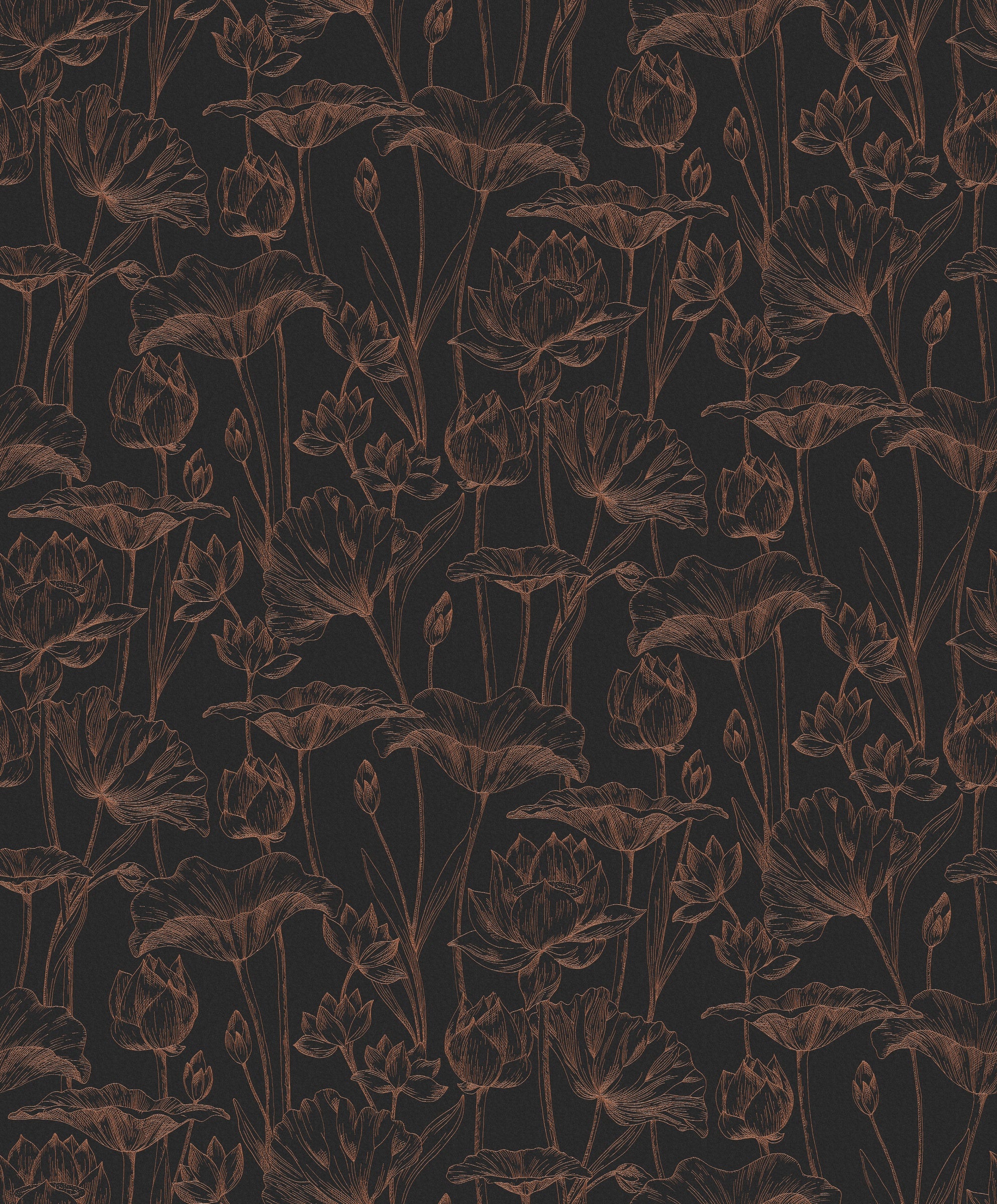 Masureel behang Lotus Copper