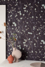 Masureel behang Alder Teal in interieur
