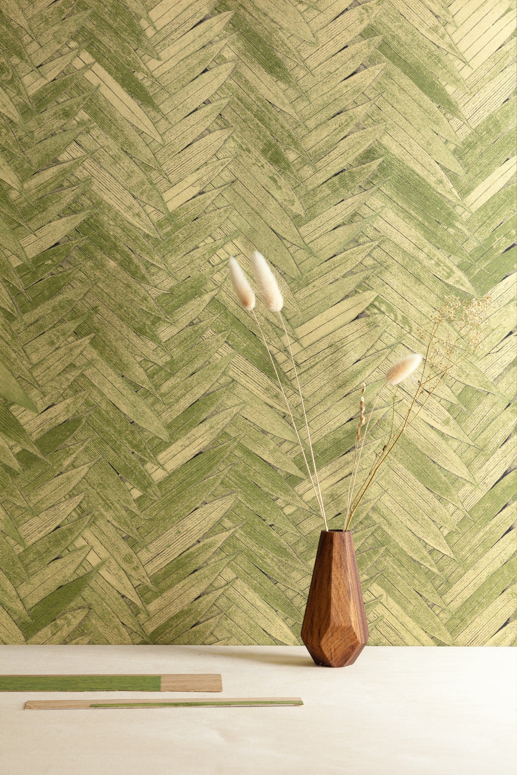 Masureel behang Essence Greenery in interieur