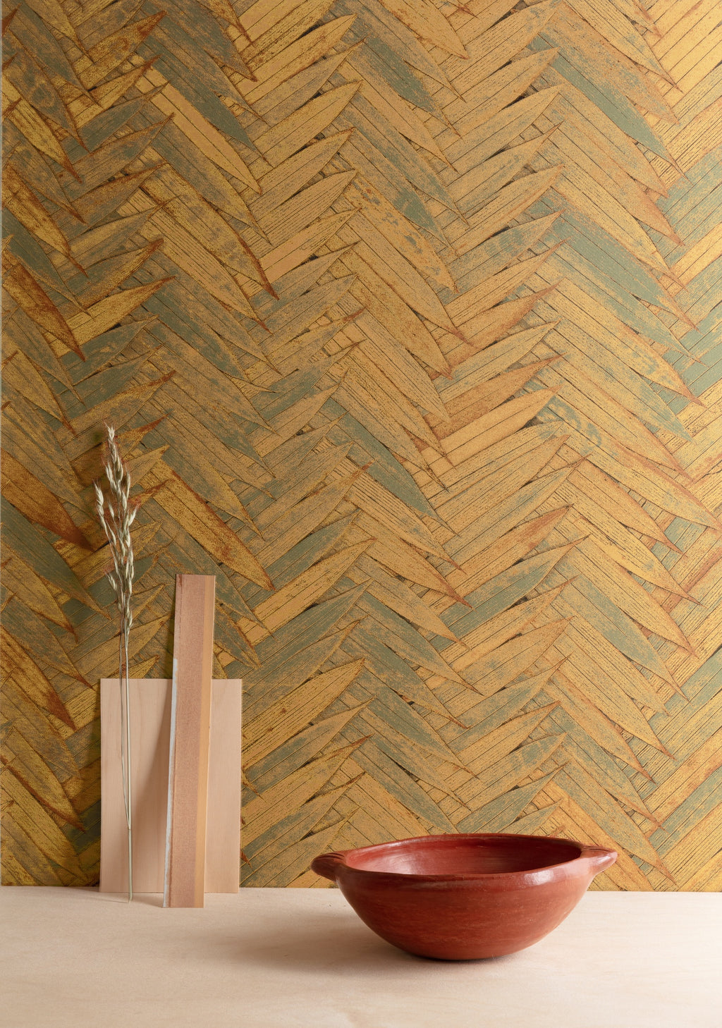 Masureel behang Essence Topiara in interieur