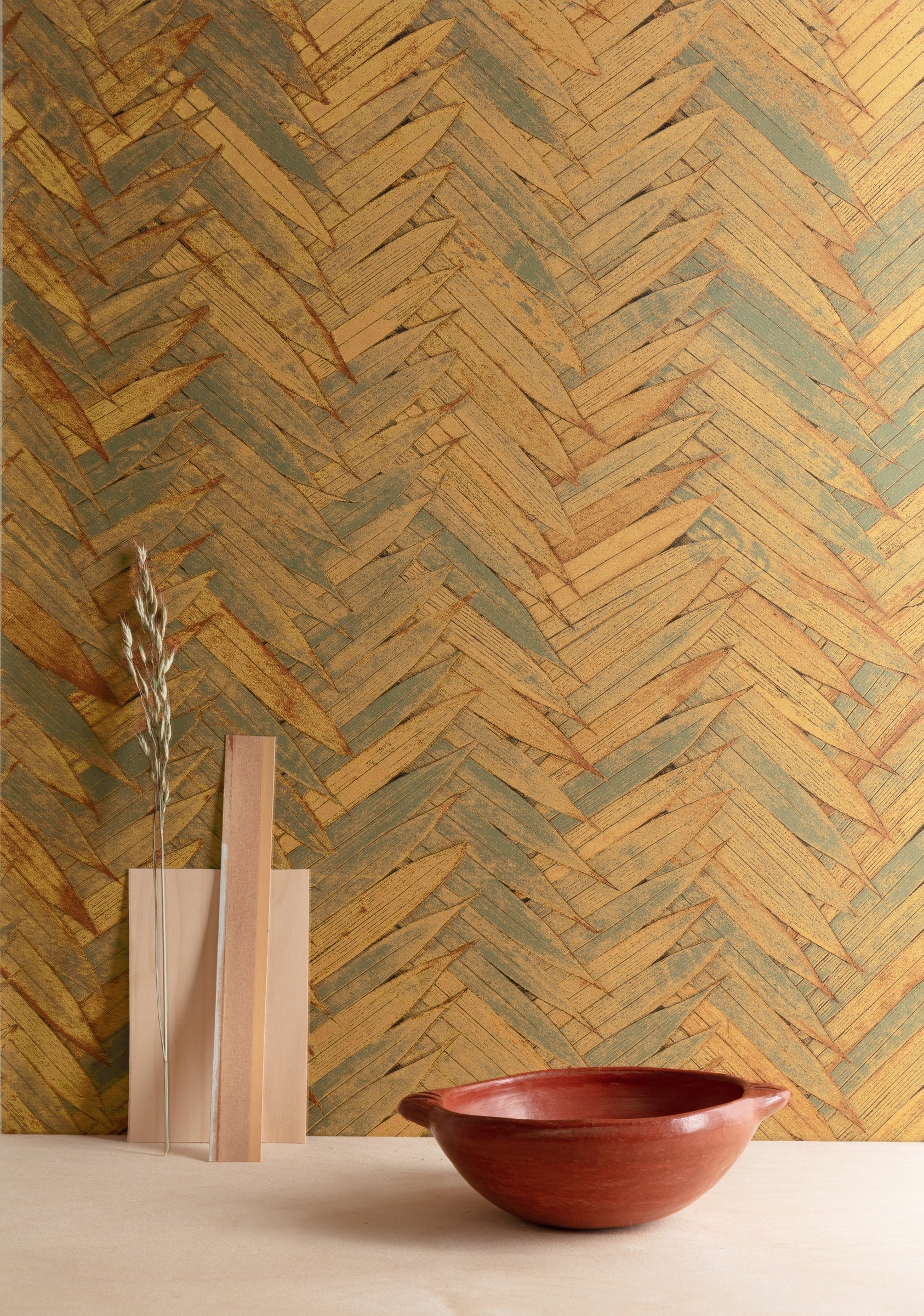 Masureel behang Essence Topiara in interieur