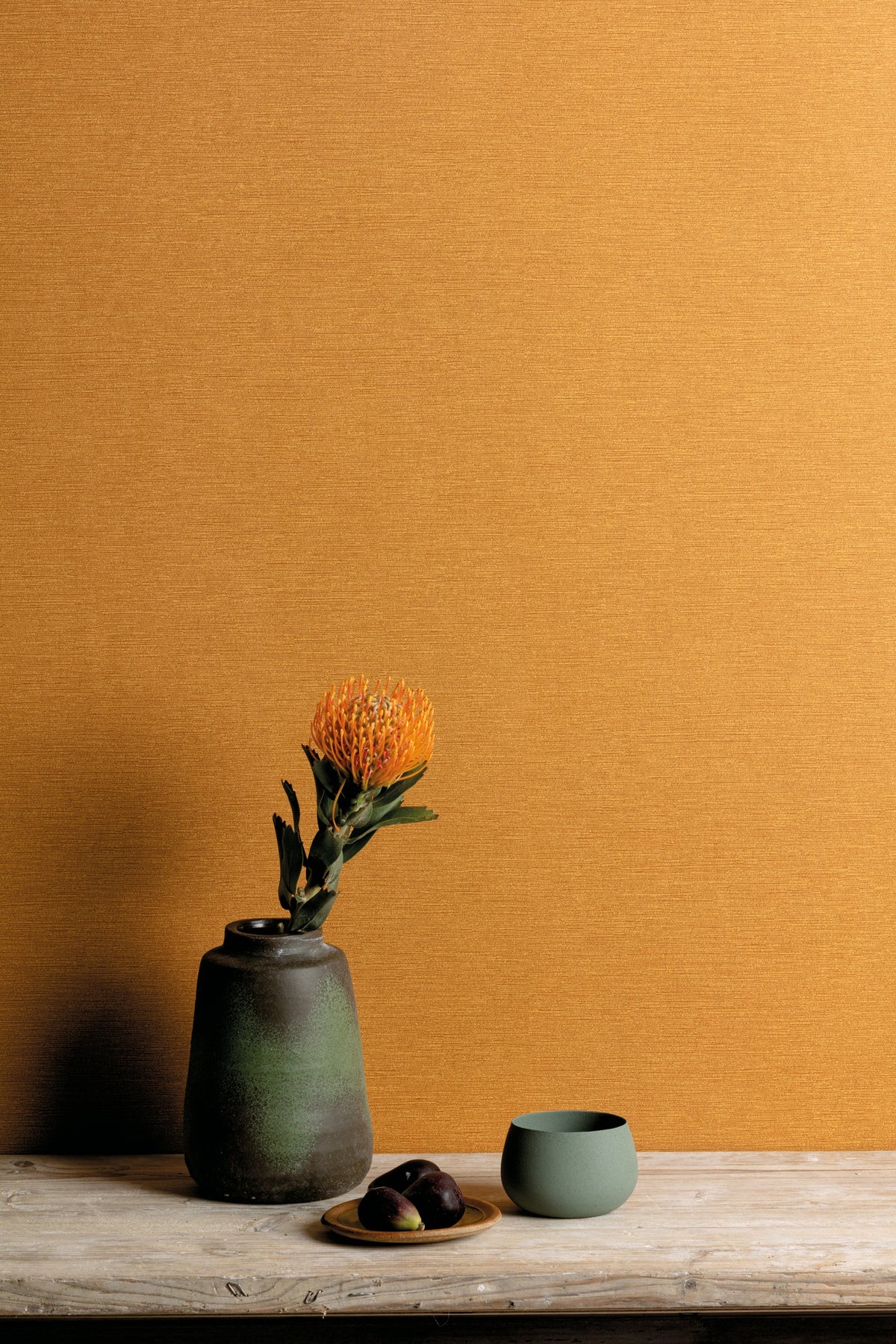 Masureel behang Gini Ochre in interieur