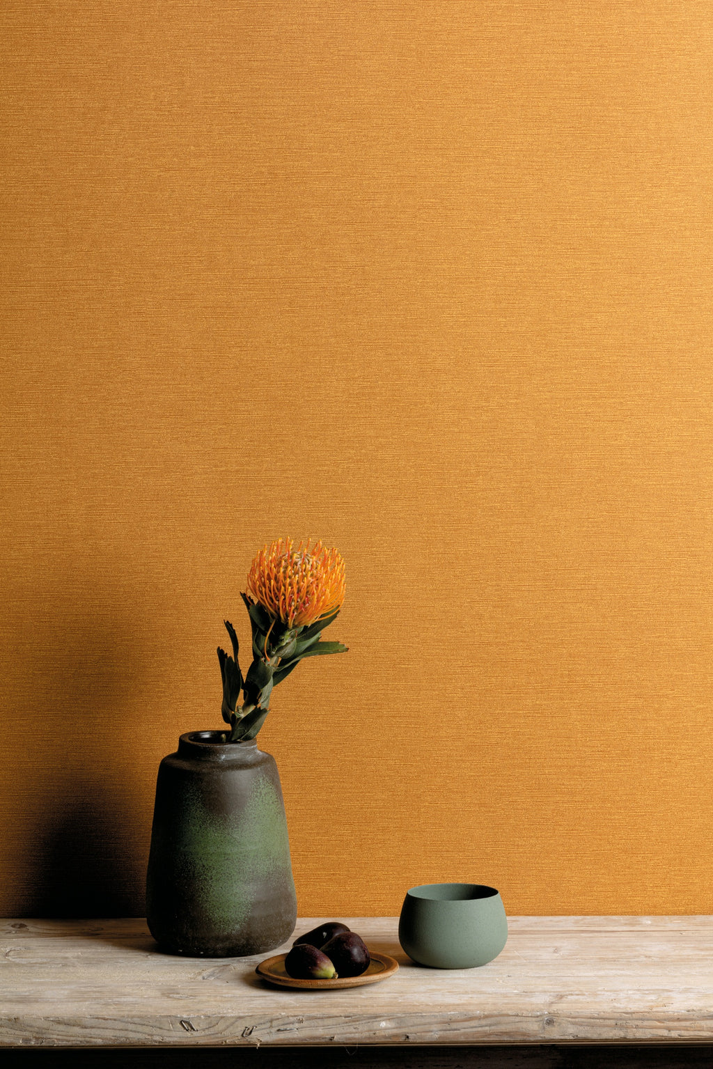 Masureel behang Gini Ochre in interieur