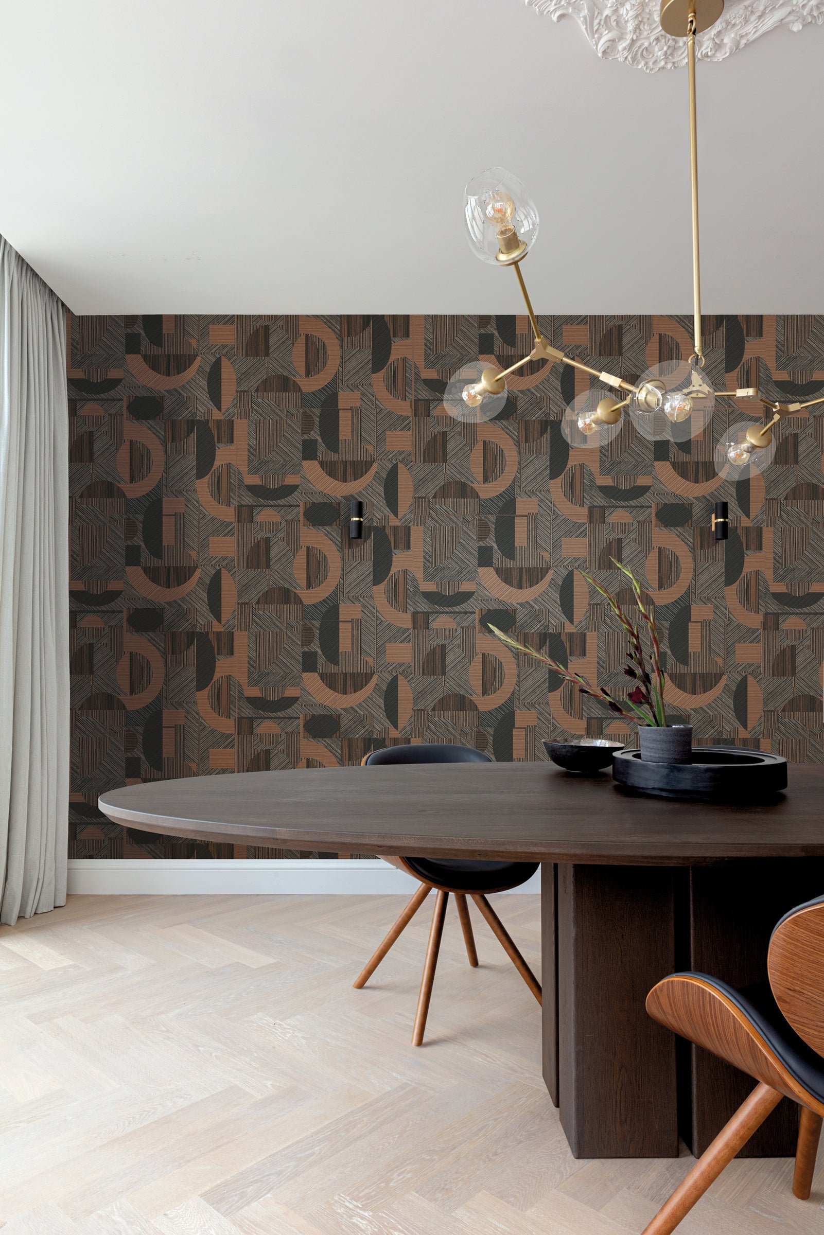 Masureel behang Nakita Limestone in interieur