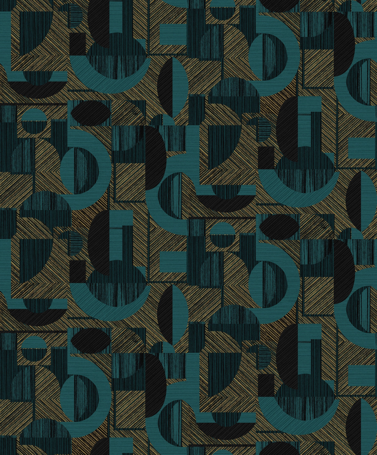 Masureel behang Nakita Teal
