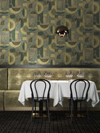 Masureel behang Nakita Olive in interieur