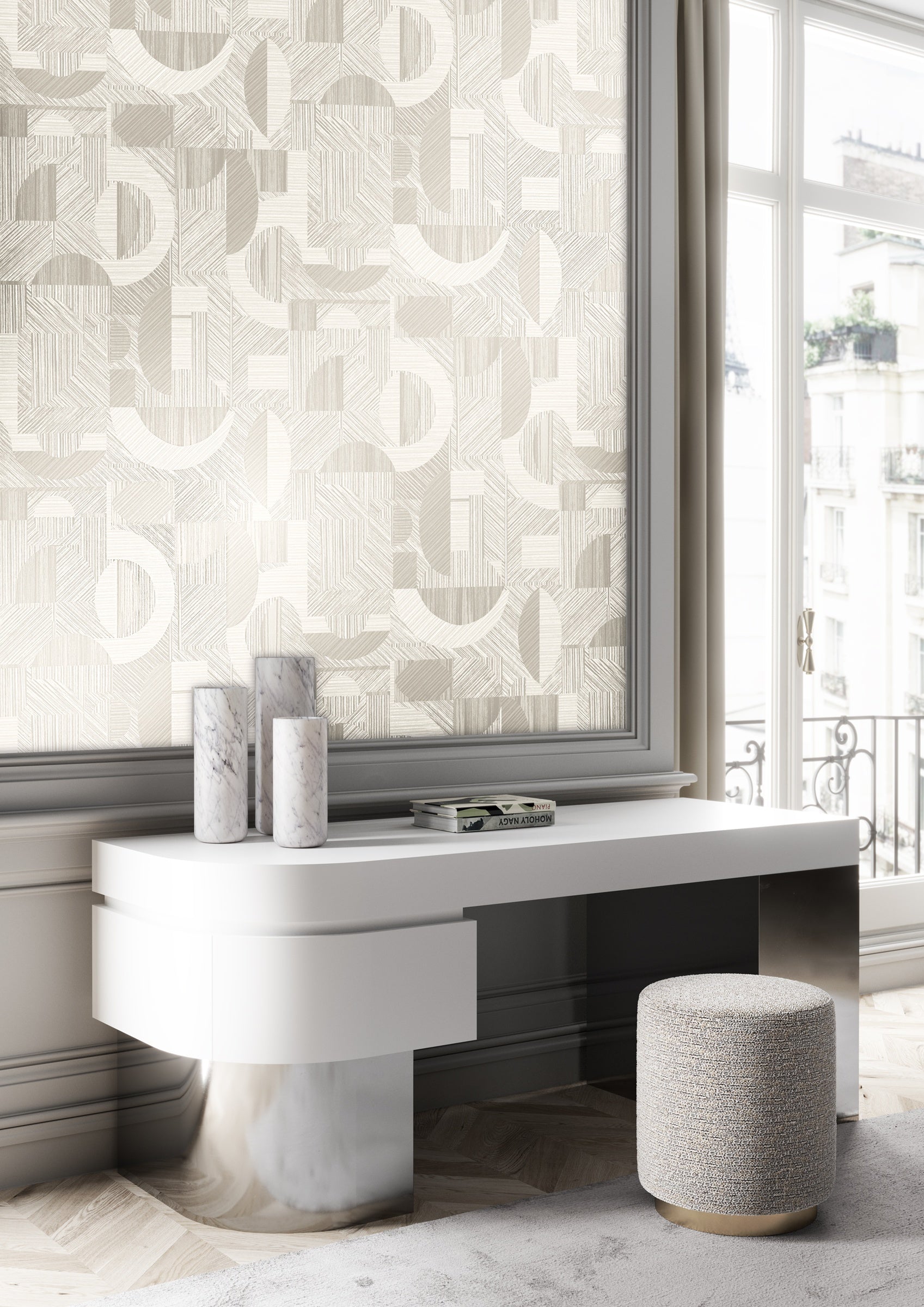 Masureel behang Nakita Snow in interieur