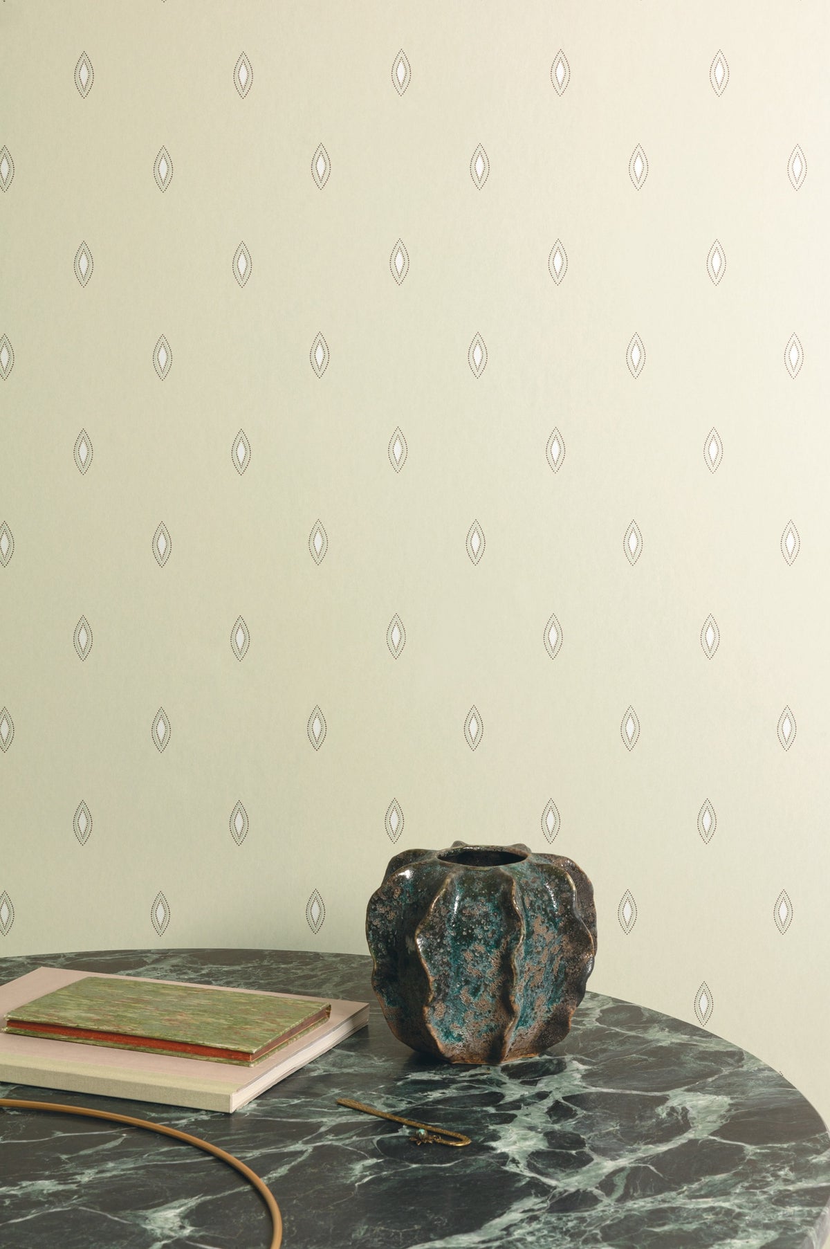Masureel behang Dolce Pistachio in interieur