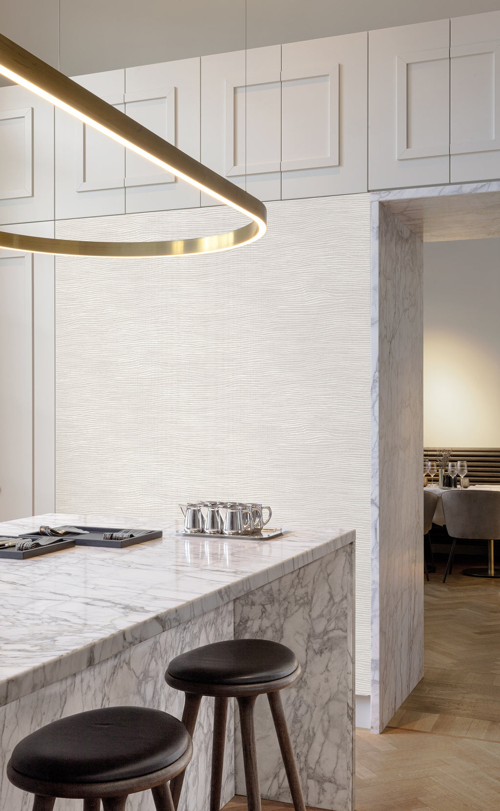 Masureel behang Lucence Onyx in interieur