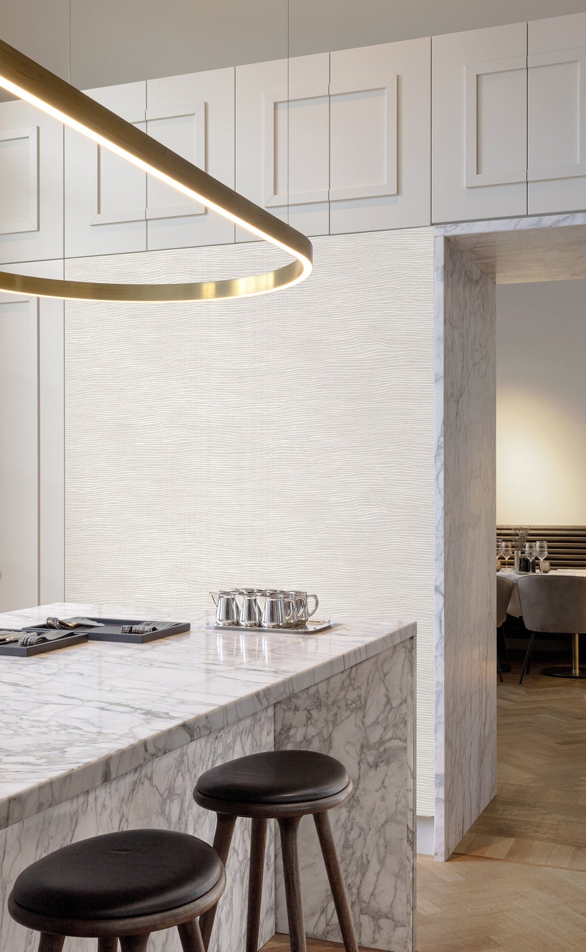 Masureel behang Lucence Onyx in interieur