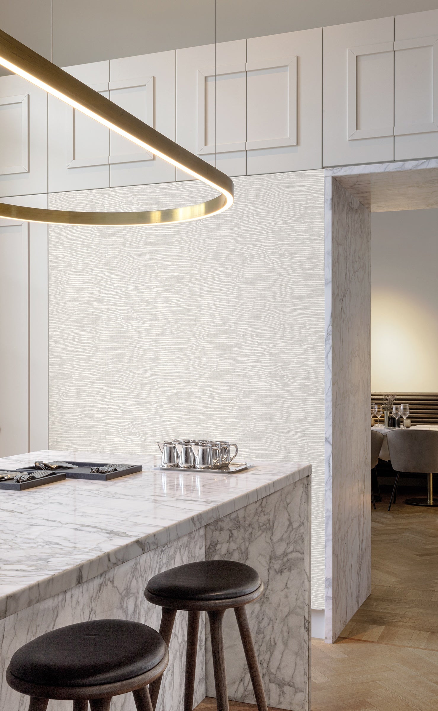 Masureel behang Lucence Onyx in interieur