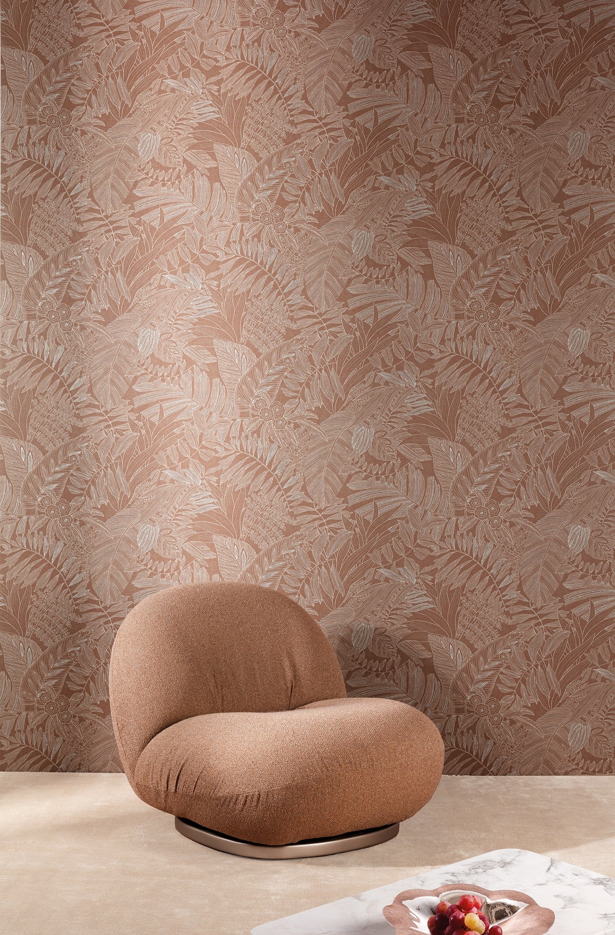 Masureel behang Biome Nougat in interieur