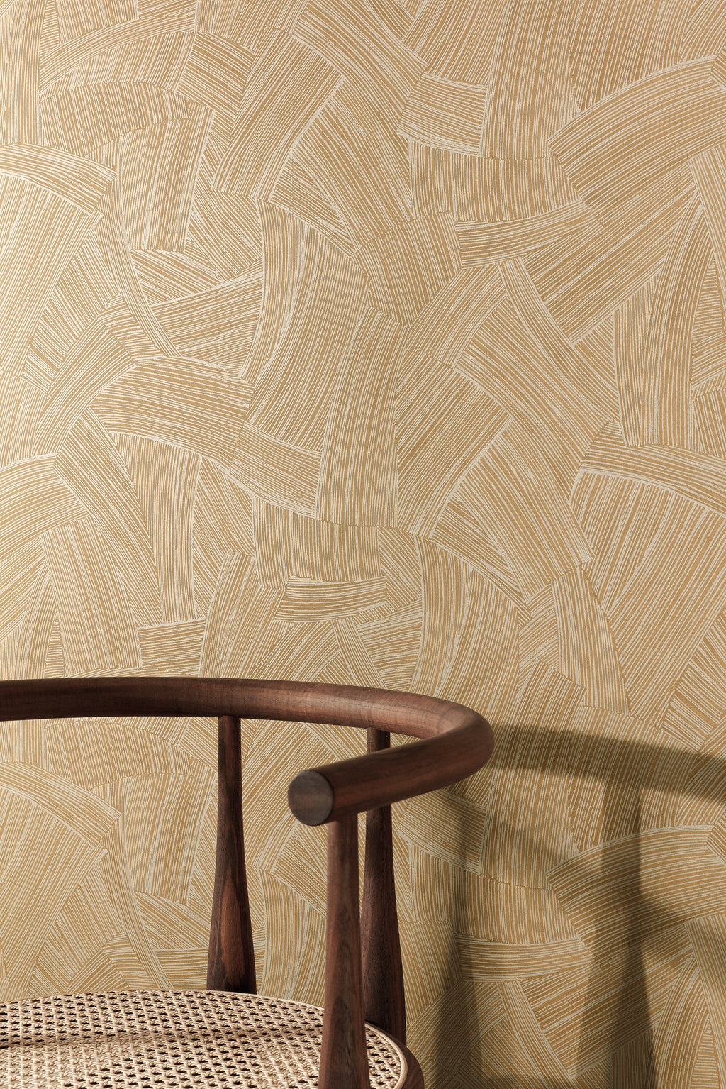 Masureel behang Motus Gold in interieur