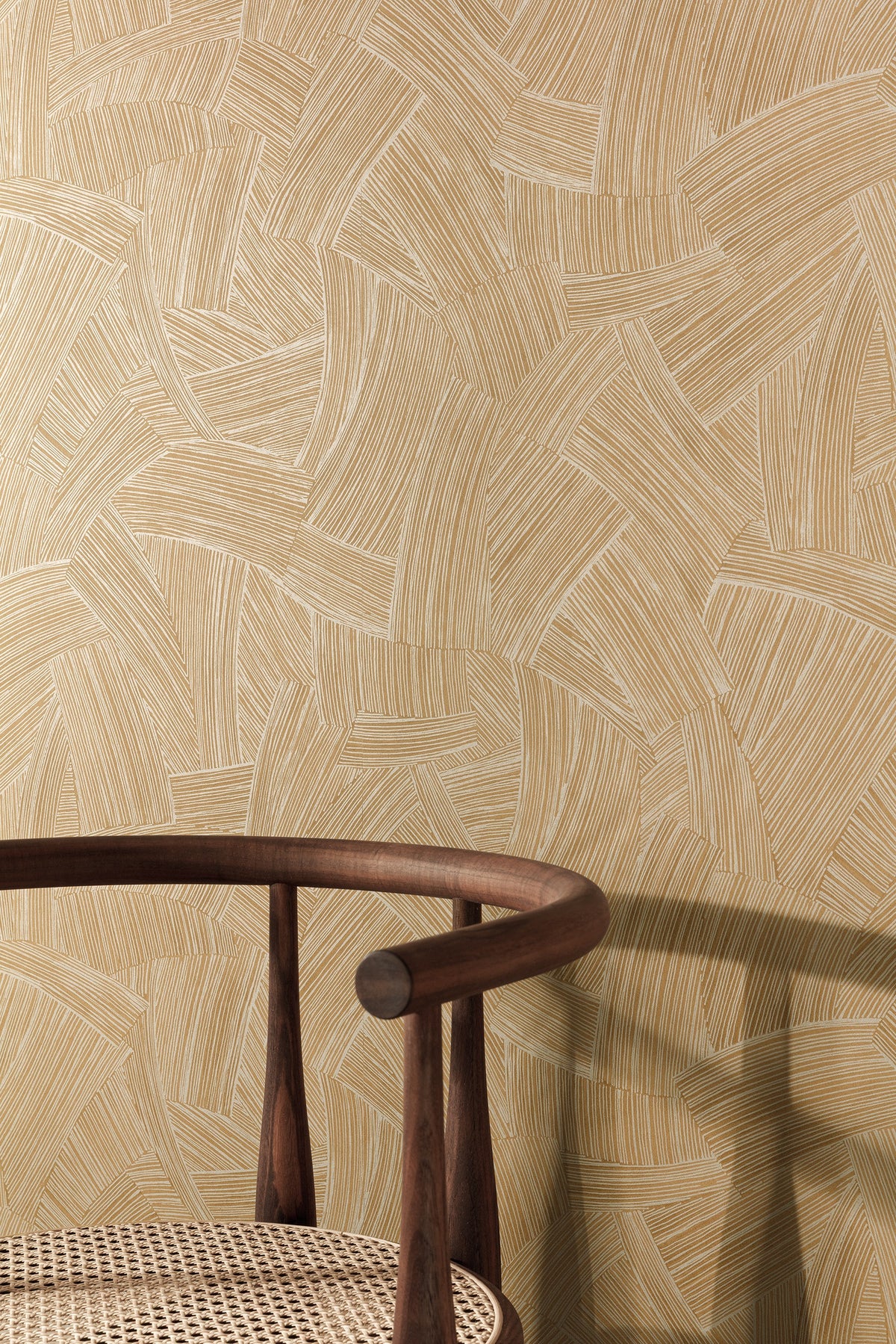Masureel behang Motus Gold in interieur