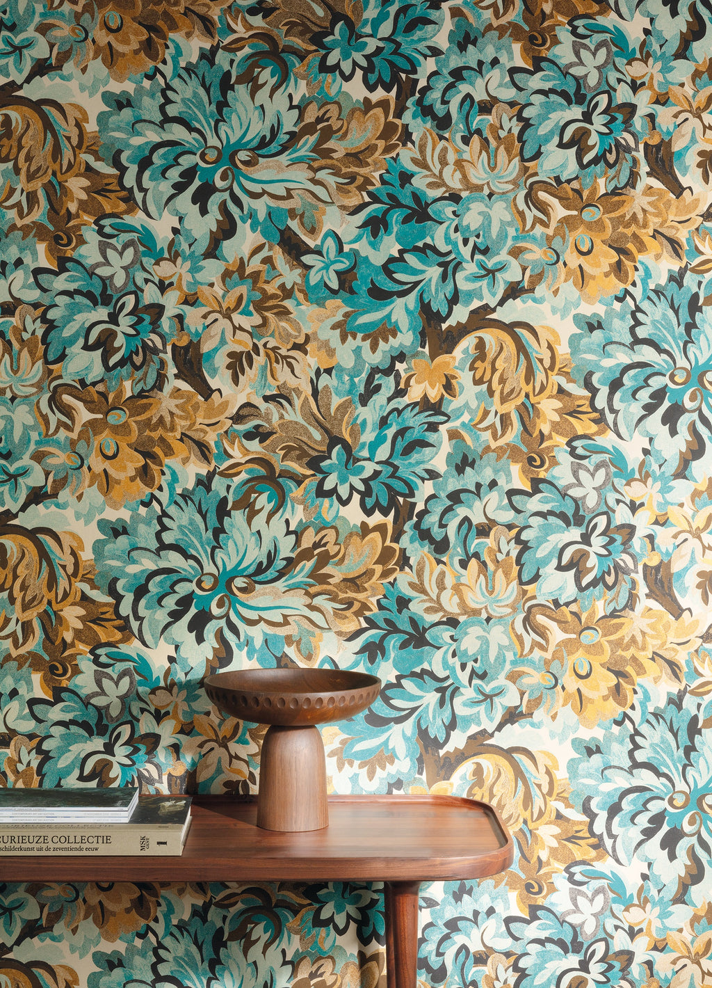 Masureel behang Flow Amazonite in interieur