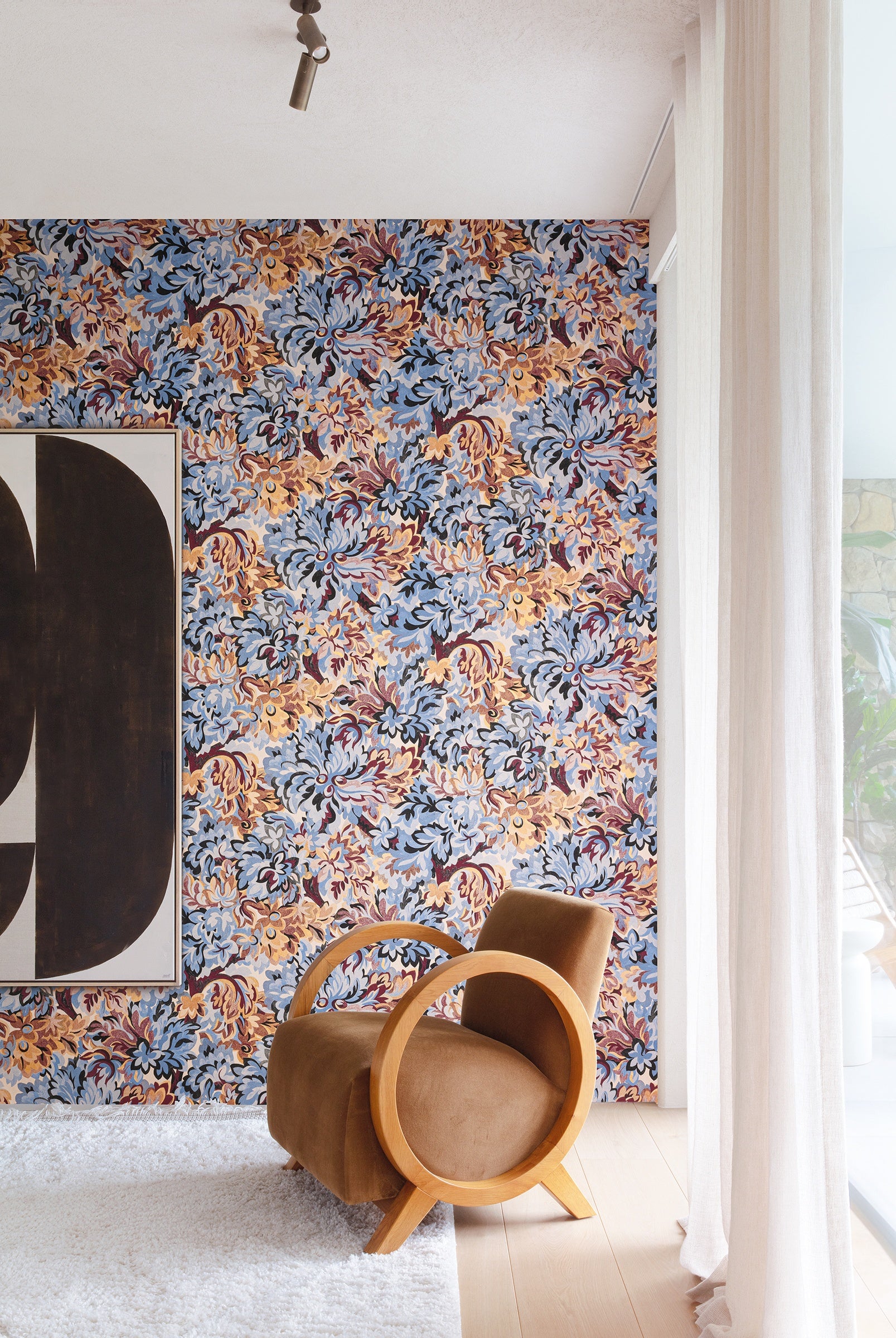 Masureel behang Flow Nocturne in interieur