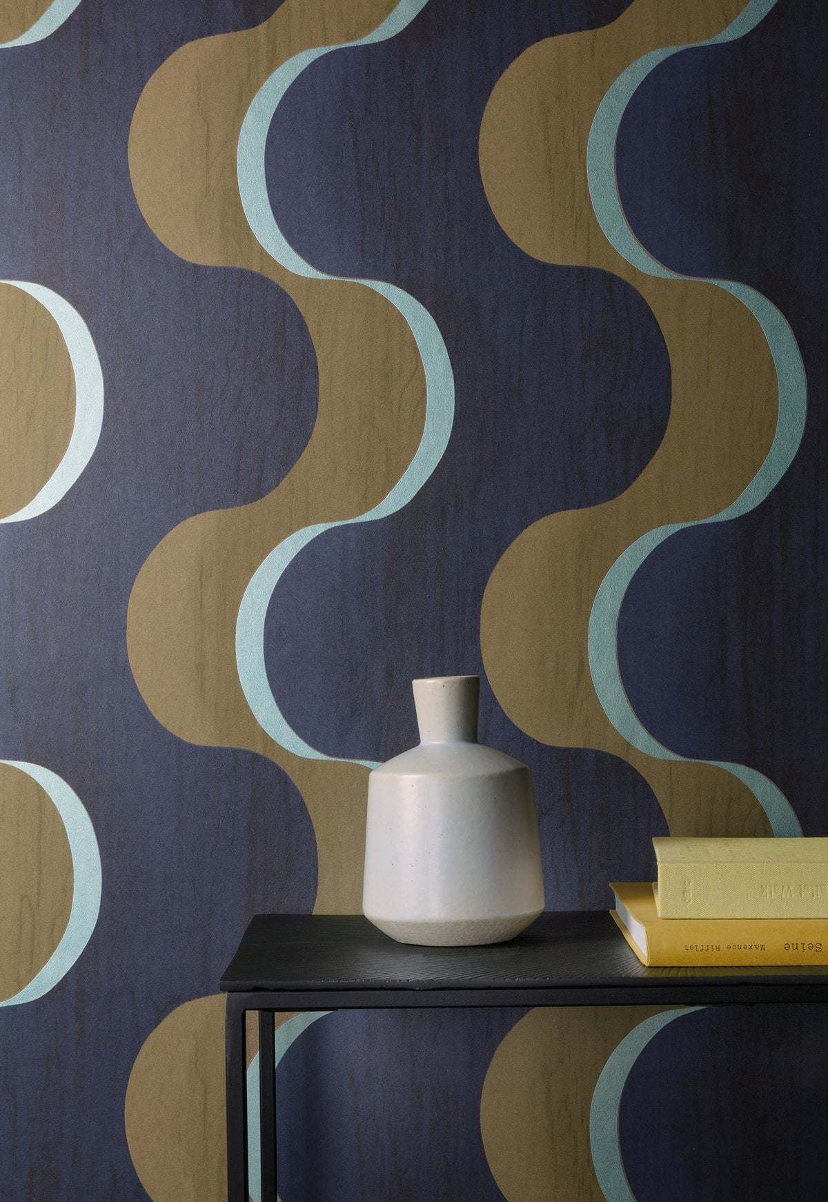 Masureel behang Flow Amazonite in interieur