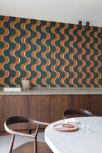 Masureel behang Flow Autumnal in interieur