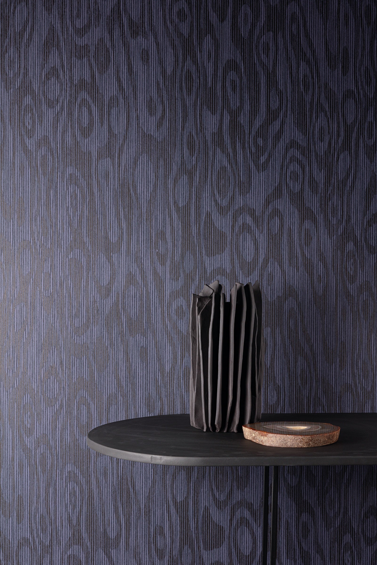 Masureel behang Oackly Carbon in interieur