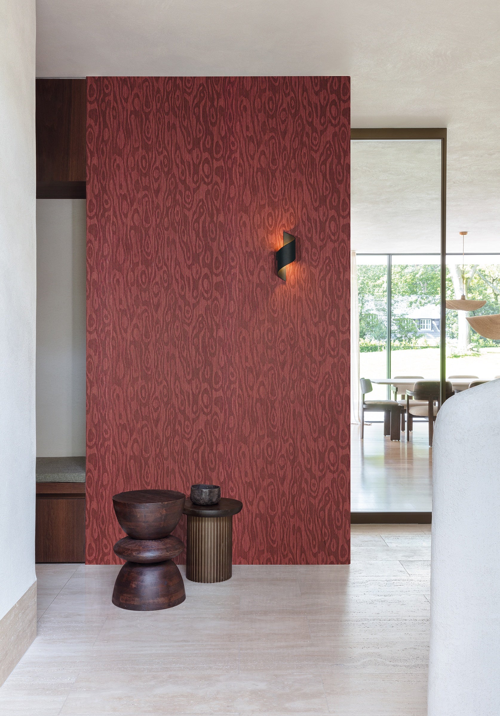Masureel behang Oackly Russet in interieur