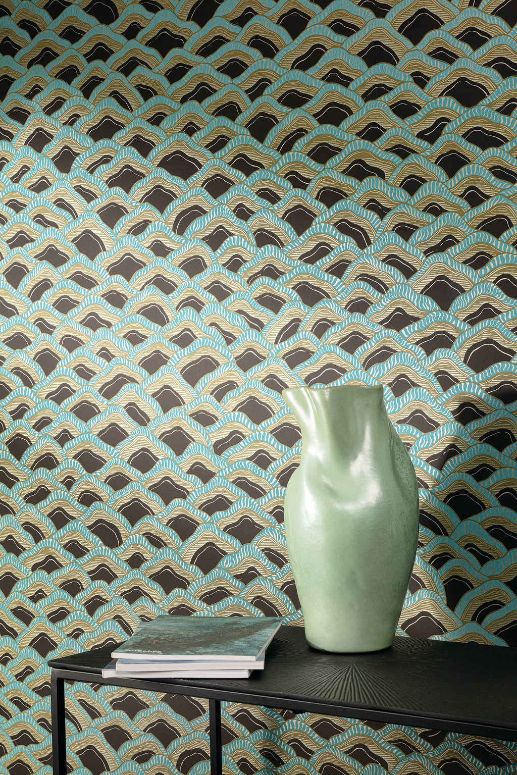 Masureel behang Munro Amazonite in interieur