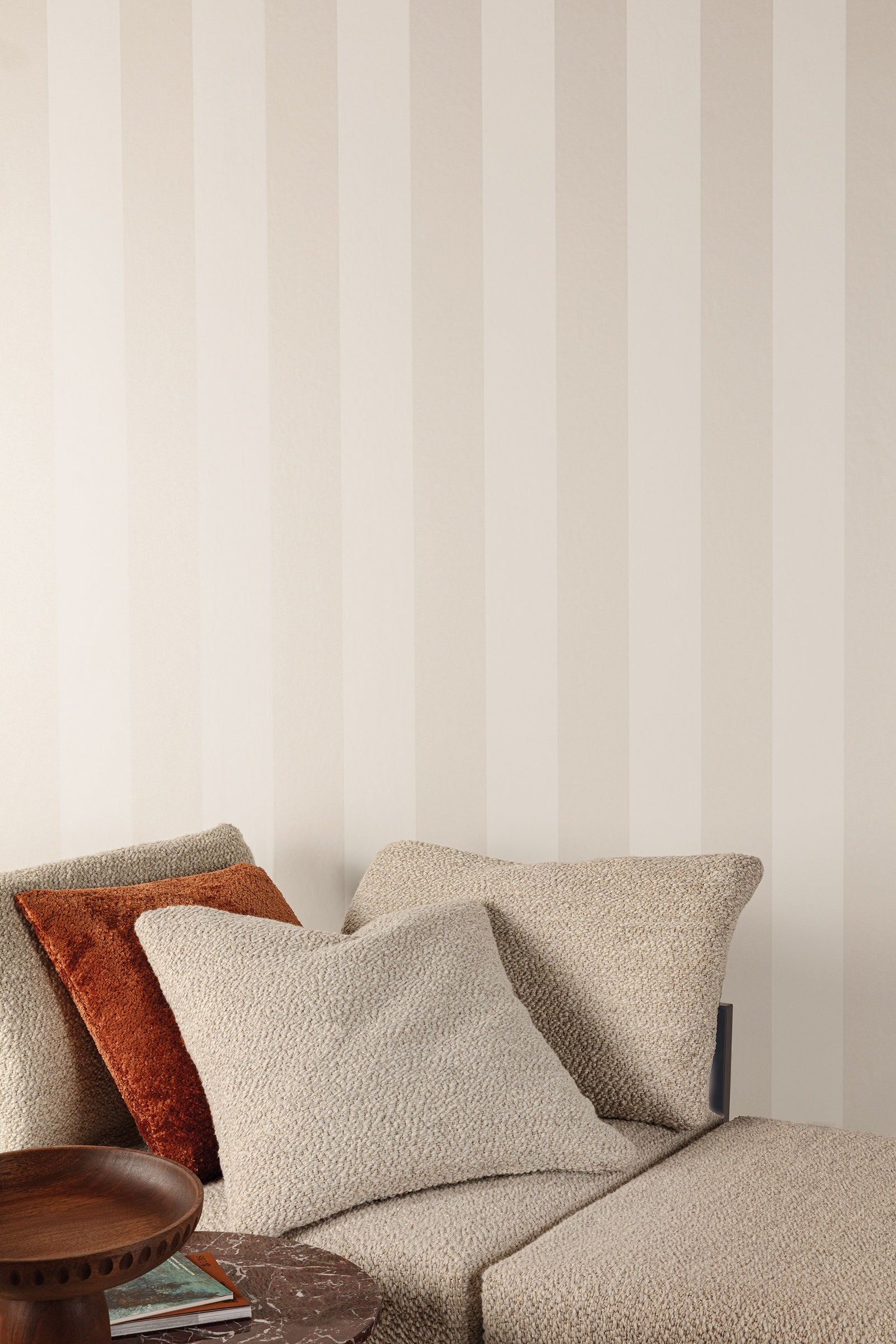 Masureel behang Brody Ivory in interieur