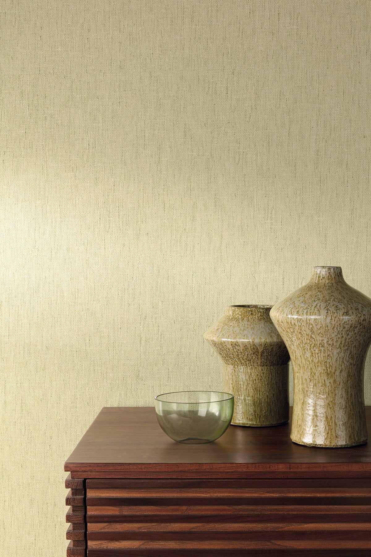 Masureel behang Telis Lime in interieur