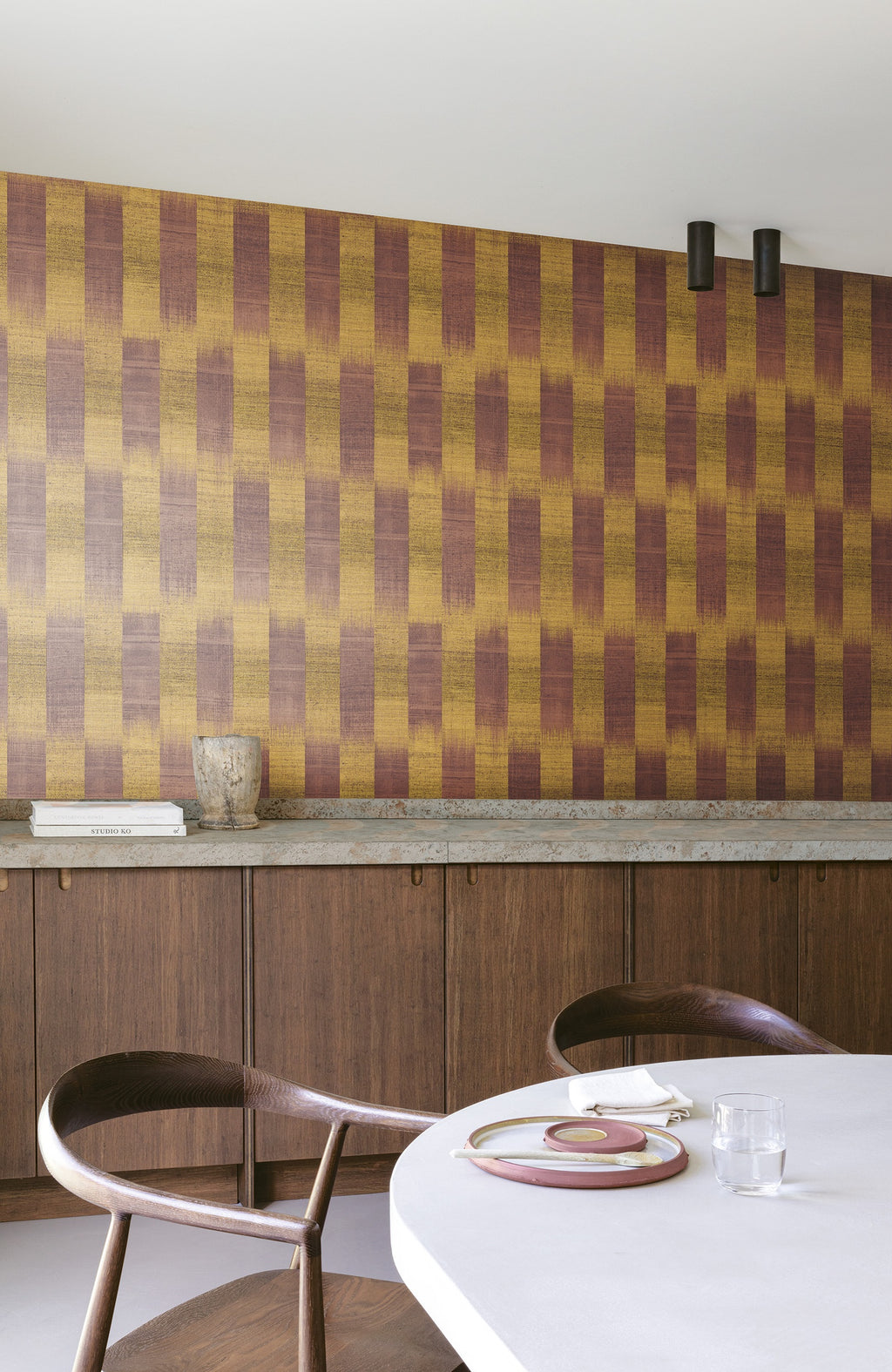 Masureel behang Patola Umber in interieur