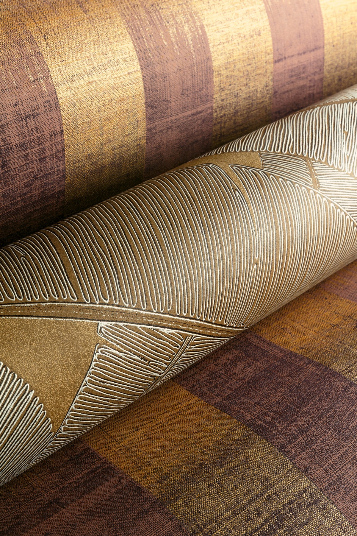 Masureel behang Patola Umber in interieur