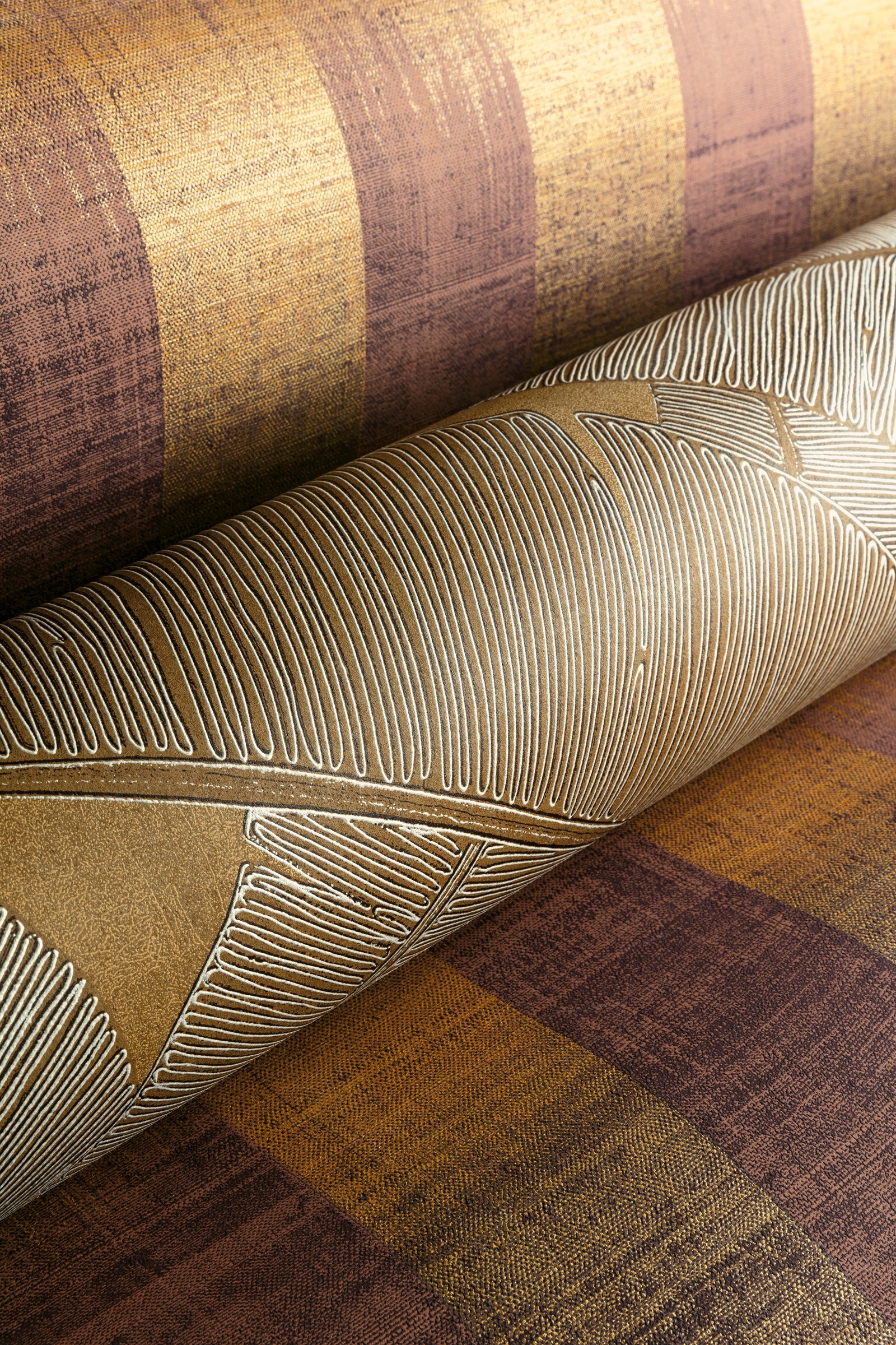 Masureel behang Patola Umber in interieur