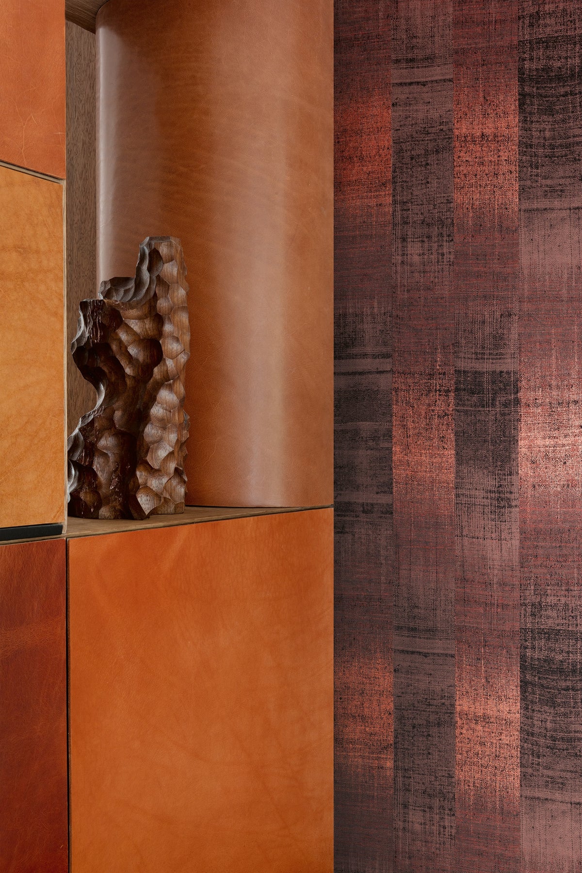 Masureel behang Patola Coral in interieur