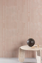 Masureel behang Ovala Peach in interieur