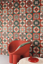 Masureel behang Ray Cantaloupe in interieur