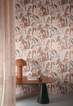 Masureel behang Ninfa Cinamon in interieur