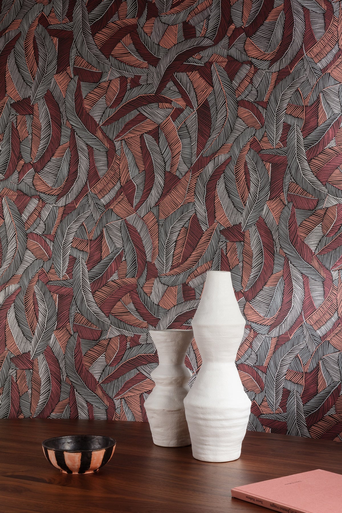 Masureel behang Pennas Cinamon in interieur